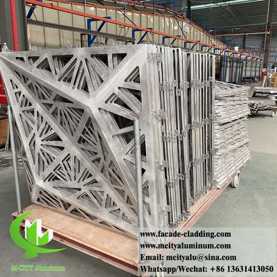 Good price 3D cladding facade system aluminium metal material anti rust powder coated 3mm thickness online