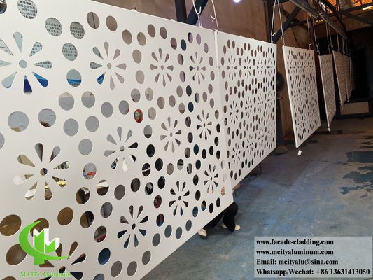 Good price Custom CNC Laser Cutting Perforated Aluminum Facade with Powder Coated Surface and 1600x4000mm Max Size online