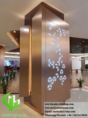 Good price PVDF Coated 3mm Thickness Aluminum Cladding Panel for Customizable Building Facade and Column Covers online