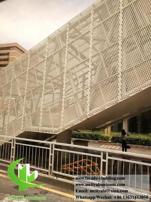 Good price Perforated aluminum wall cladding solid metal wall facade with patterns PVDF 15 years warranty online