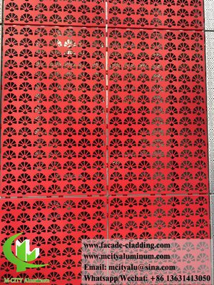 Good price Laser Cut Powder Coated Aluminum Facade Panel with Customizable RAL Colors for Perforated Metal Wall Cladding online