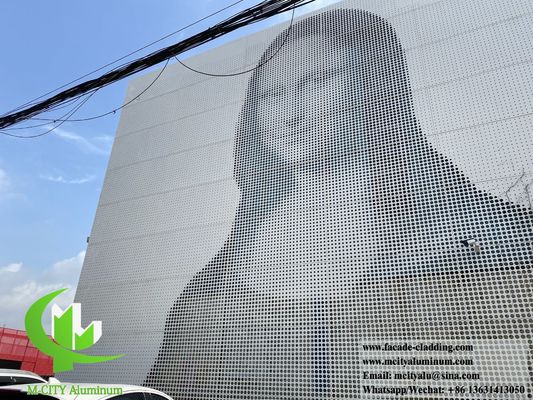 Good price Perforated Aluminum Facade Panel with PVDF Coating 3mm Thickness and 15 Years Warranty online