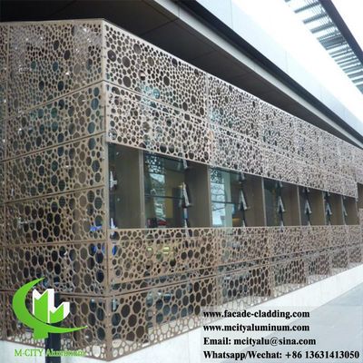 Good price Decorative Metal Screen Aluminium Panels Wall Cladding Facades System 3mm Thickness online