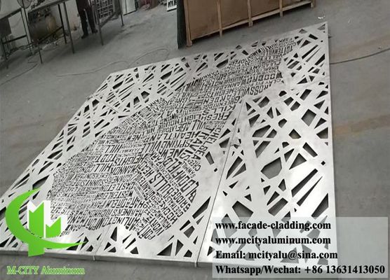 Good price Laser Cut Pattern Aluminum Cladding Panel with Powder Coated Surface and Customizable Design online