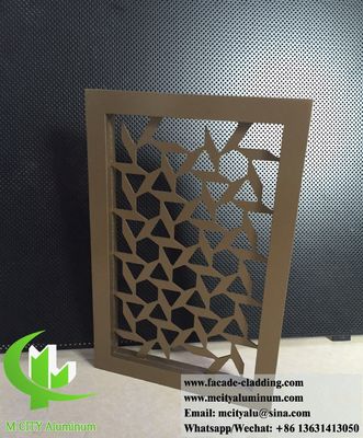 Good price 3mm Thickness Laser Cut Privacy Screen Aluminum Decorative Panel with Powder Coated Customizable Designs online