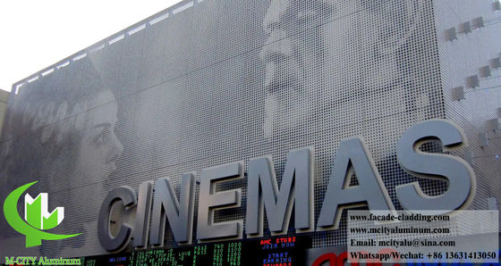 Good price Powder Coated Perforated Aluminum Facade Panel with Customizable RAL Colors and CNC Laser Cutting online