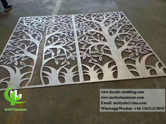 Good price Powder Coated Laser Cut Aluminum Panel with Customizable RAL Colors and 3mm Thickness for Facade Cladding online