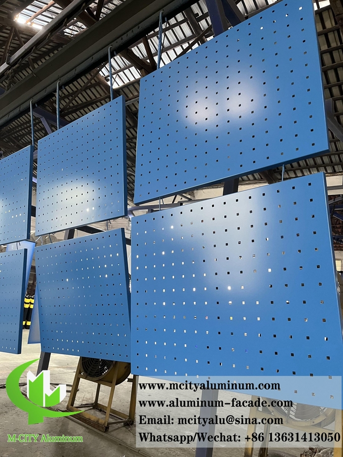 Perforating Metal Sheet For Wall Cladding With Pattern Solid Aluminum