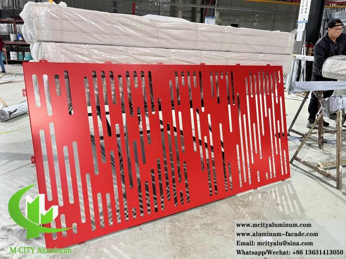 Corrugated Metal Cladding Perforating Sheet Aluminium Screen For Facade
