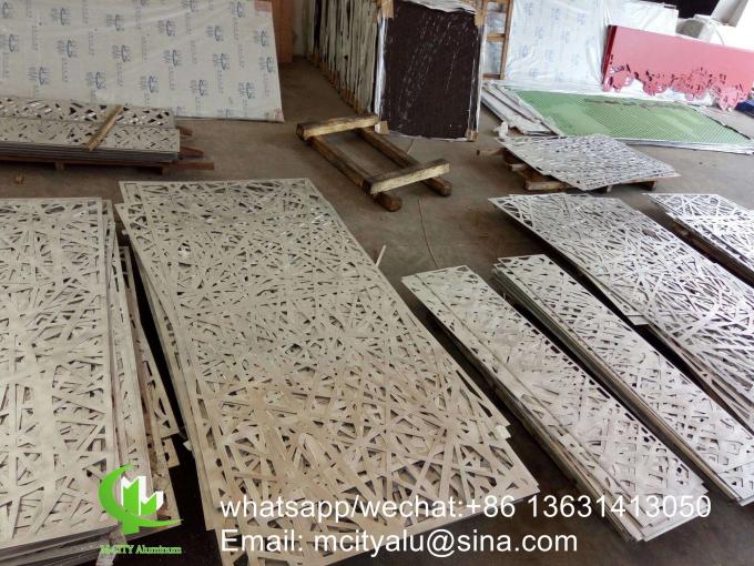 China supplier 600x600mm aluminum perforated cladding panel for wall decoration bending shape