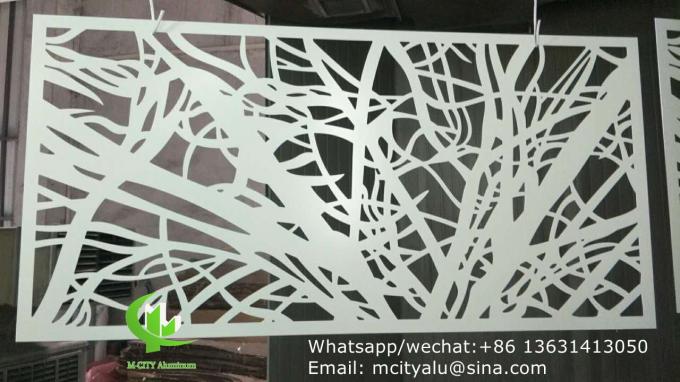 Aluminum laser cut wall panel sheet for fence decoration perforated screen panel