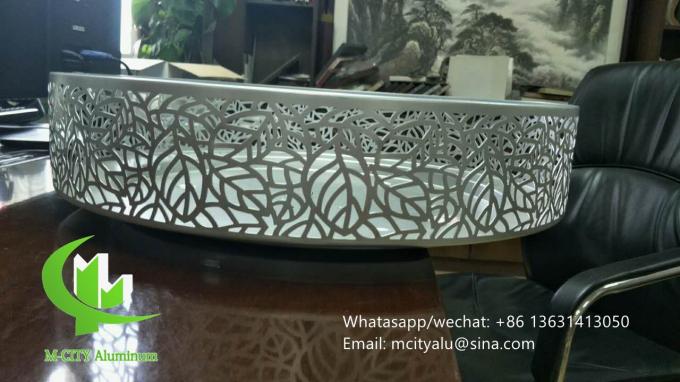 Aluminum perforated decoration for light with 2mm thickness pvdf paint