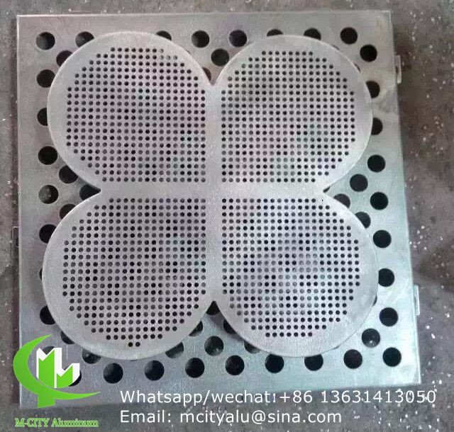 Aluminum decorative wall panel for screen with 2mm metal sheet 1m x 1m