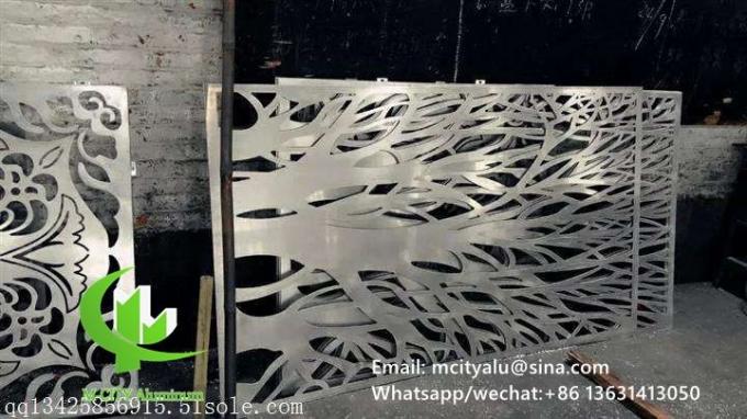 Aluminum hollow wall panel for curtain wall facade cladding wall panel with 2mm thickness perforated screen