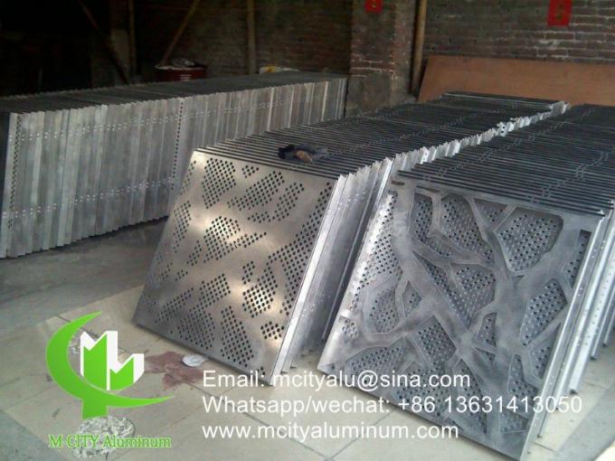 China aluminum decorative wall panel for facade cladding with pvdf powder coated finish