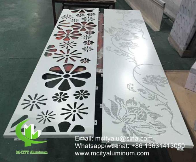 super durable powder coated Aluminum CNC perforated decorative panel for air conditioner cover