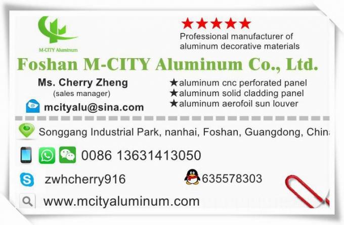 China Aluminum facade CNC laser cut decorative panel for facade wall panel cladding panel