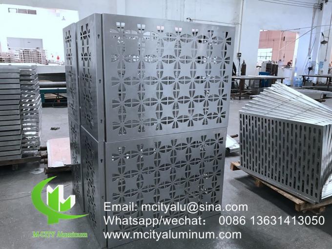 super durable powder coated Aluminum CNC perforated decorative panel for air conditioner cover
