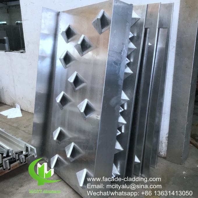 Metal aluminum wall facade for building decoration facade cladding