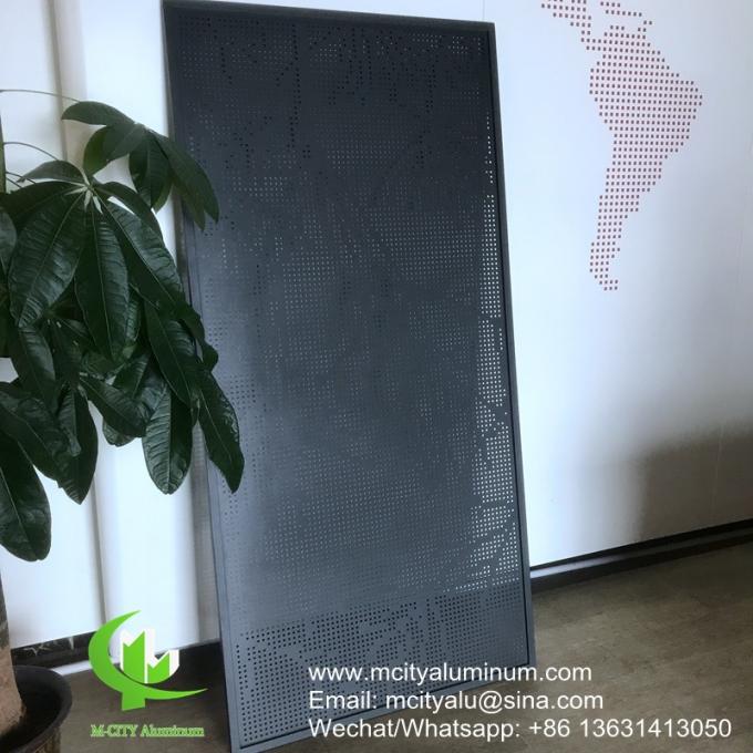 PVDF Metal aluminum punching panel used for building facade decoration