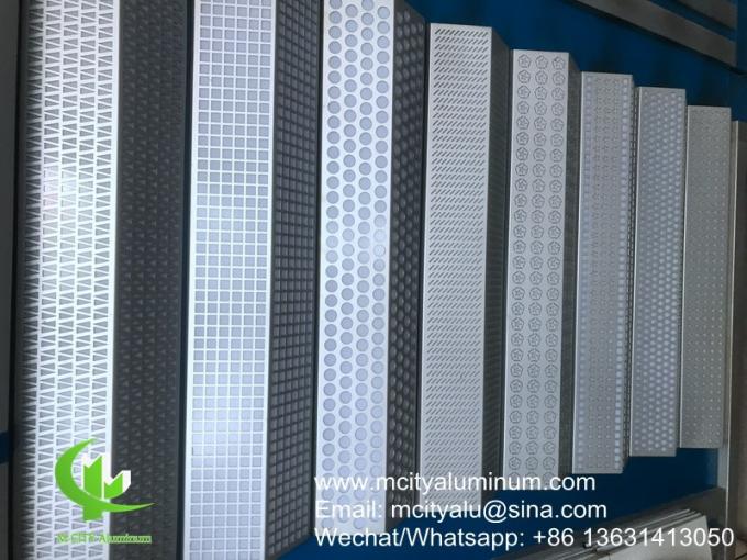 PVDF Metal aluminum perforated patterns used for building decoration