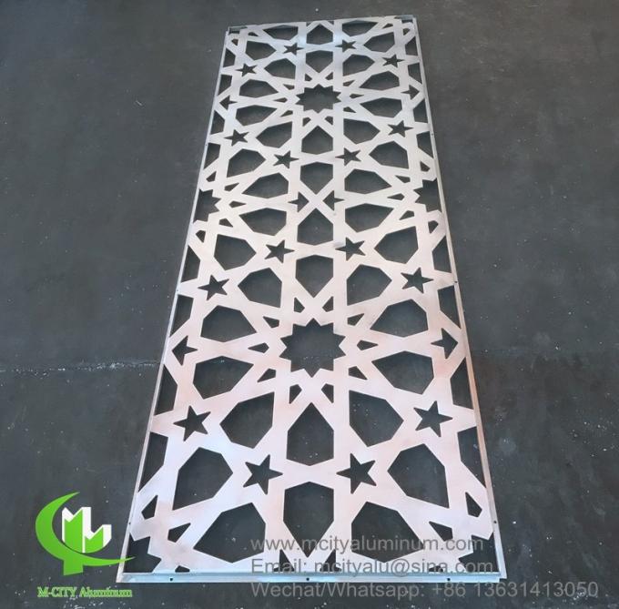 PVDF Metal aluminum perforated patterns used for building facade decoration