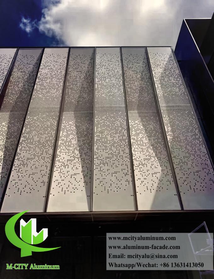Powder Coated Cladding Material Customizable Powder Coated Aluminum Facade Cladding