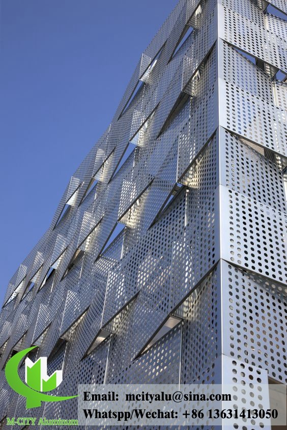Architectural facade aluminum PVDF finish solid aluminum panel