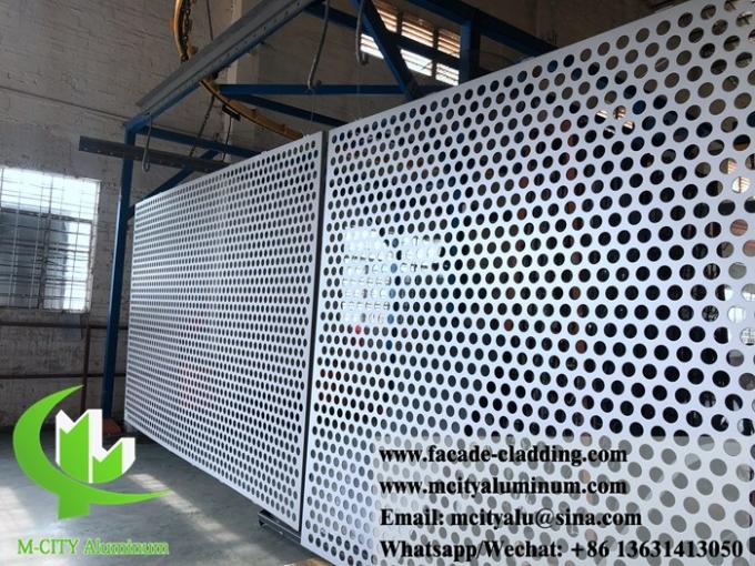 CNC perforated sheet metal panel Outdoor aluminium sheet facade cladding for facade exterior cladding