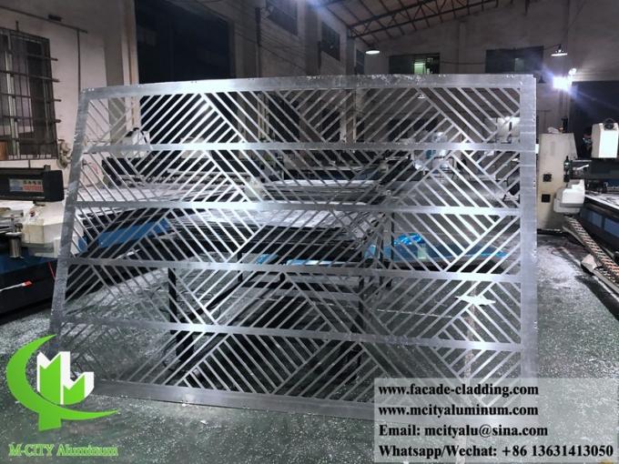 Laser cut Metal screen for garden metal sheet aluminum wall cladding powder coated