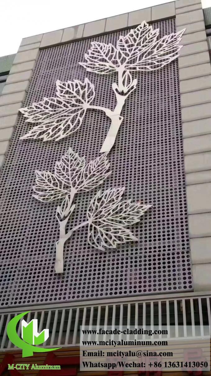 3D shape aluminum facades metal screen aluminum wall cladding powder coated