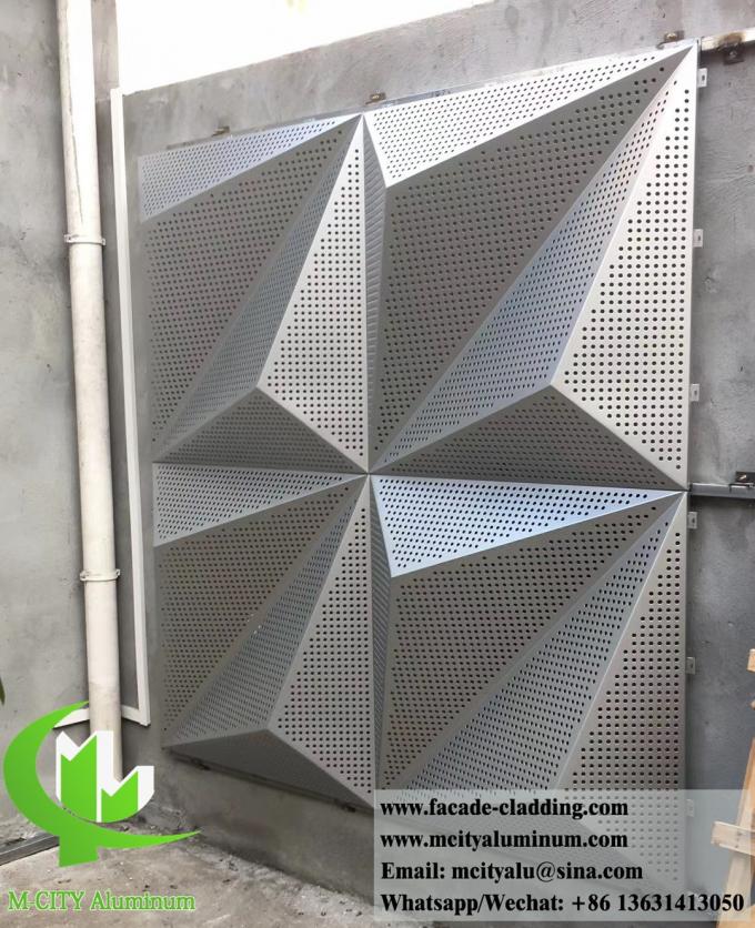 Perforating metal panel aluminium screen for building wall facade cladding anti rust