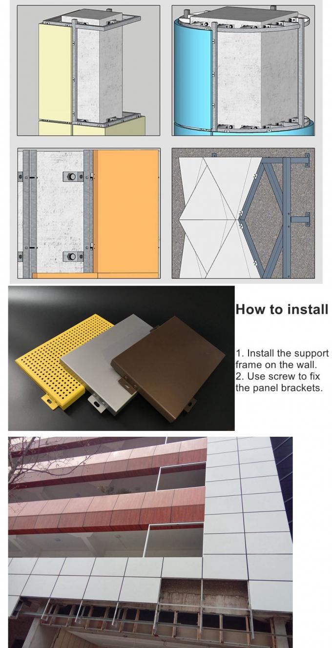 Metal Perforated aluminium panel for building facade wall cladding interior exterior decoration